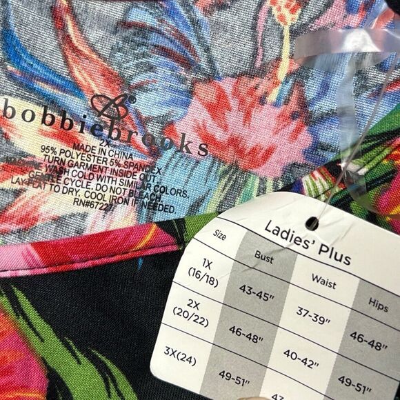 Bobbie Brooks Dress Tropical Hawaiian Pullover Vacationcore Women Plus SIze 2X - Picture 5 of 7